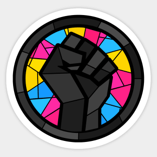 BLM Stained Glass Fist (Pan) Sticker